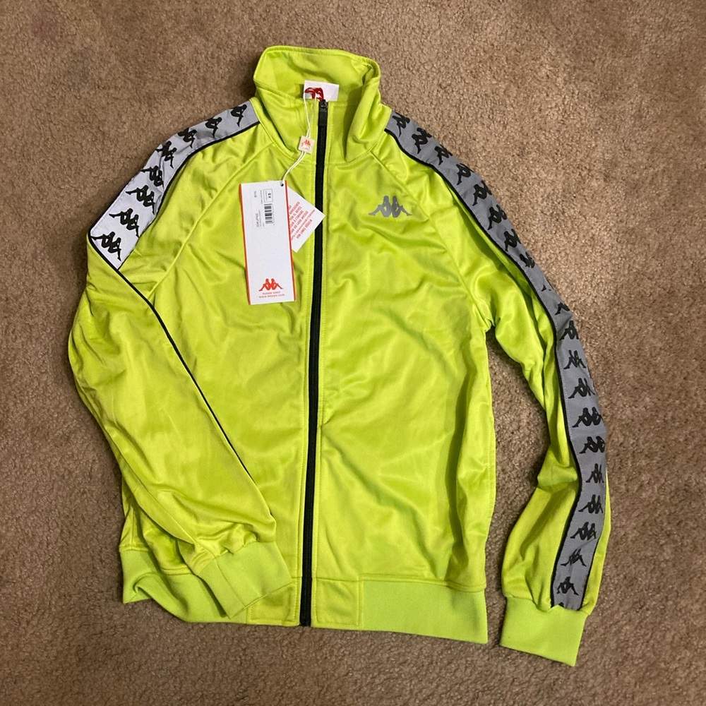 NWT Men’s Kappa Banda 222 Joseph reflective zip up jacket size x small